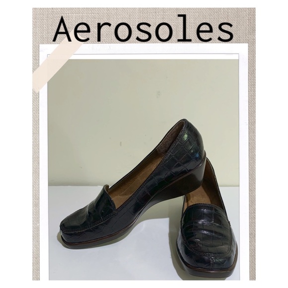 Aerosoles Shoes Loafers ‘Final Exam’ Style crocodile leather design Size 6.5 - Picture 13 of 13